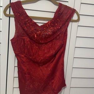 Bebe Red Top NEVER WORN